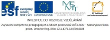 Zvyšování kompetencí pedagogických a řídících pracovníků SOŠ a SOU – Masarykova škola práce, Letovice Reg. číslo: CZ.1.07/1.3.10/04.0028