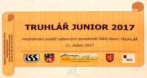 Truhláři na soutěži Truhlář Junior 2017 s mezinárodní účastí