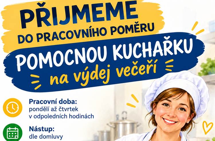 Hledáme pomocnou kuchařku